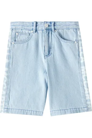 Stella McCartney Shorts di jeans con logo