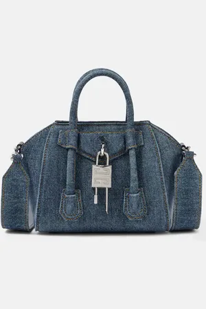 Givenchy Borsa a spalla Antigona Toy Lock in denim