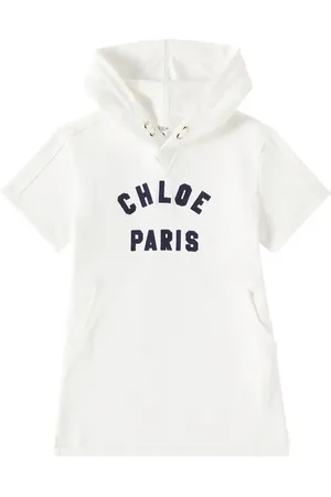 Chloé Chloé Kids Abito in jersey di cotone con logo