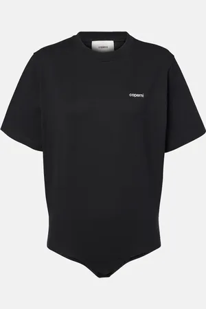 COPERNI Body in cotone con logo