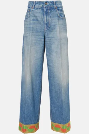 VALENTINO Jeans a gamba larga e vita alta