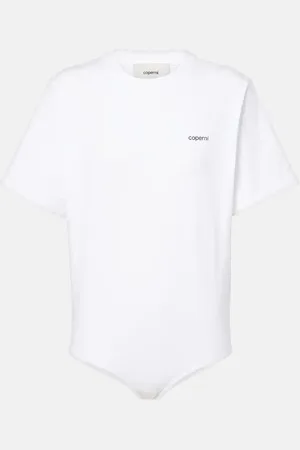 COPERNI Body in cotone con logo