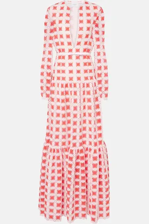 Giambattista Valli Abito lungo in pizzo con cintura
