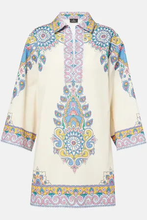 Etro Tunica in misto cotone con stampa
