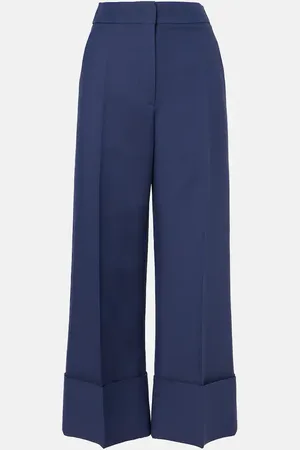 VALENTINO Pantaloni a gamba larga in Crepe Couture