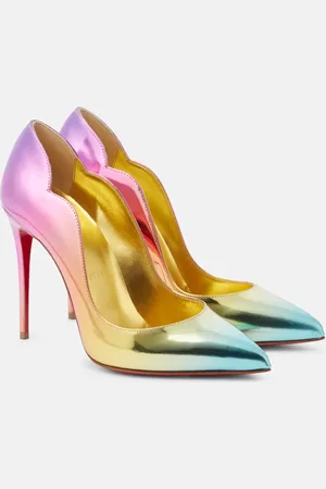 Christian Louboutin Pumps Hot Chick 100 in pelle metallizzata