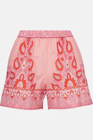 Etro Shorts in cotone e seta con stampa