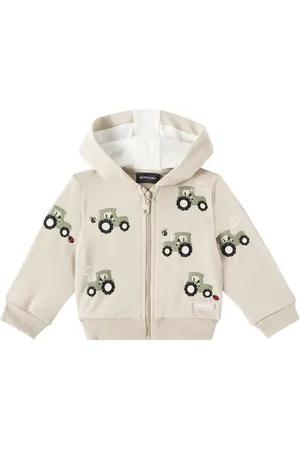 MONNALISA Baby - Felpa in misto cotone con zip