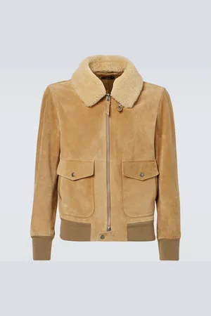 Tom Ford Giacca blouson in suede con shearling
