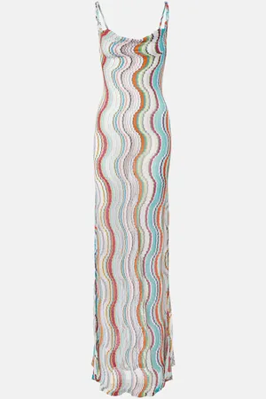 Missoni Abito lungo Wave in lamé