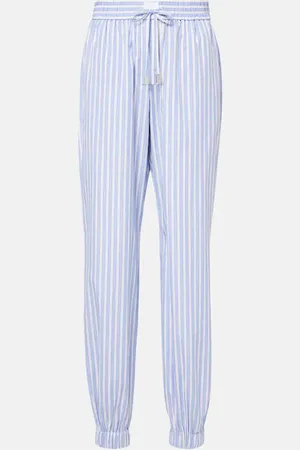 The Attico Pantaloni pigiama in cotone a righe