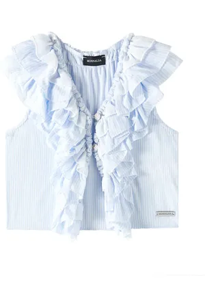 MONNALISA Top a righe con volant