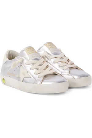 Golden Goose Sneakers Super-Star in pelle metallizzata