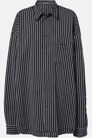 Balenciaga Camicia Flatground in cotone a righe