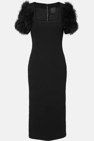Givenchy Abito midi in maglia con pompon