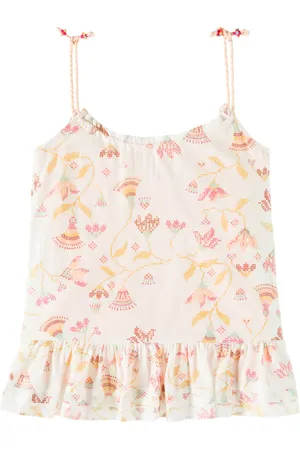 POUPETTE ST BARTH Abito Billie in misto cotone lamé