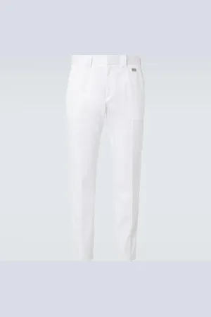Dolce & Gabbana Pantaloni regular in gabardine di cotone