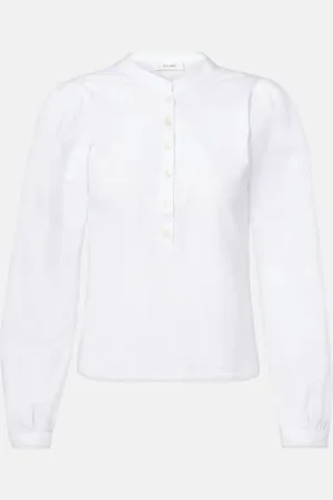 Frame Blusa in cotone con maniche a sbuffo
