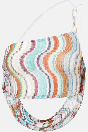 Missoni Top cropped in lamé a zig-zag