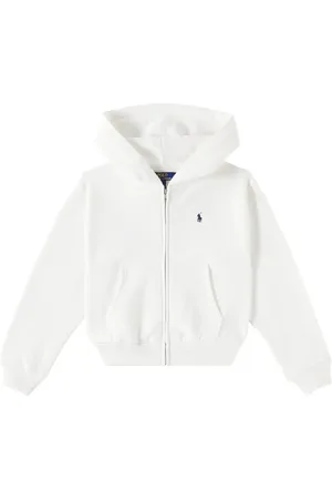 Ralph Lauren Felpa in misto cotone con zip e cappuccio