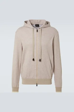 BRIONI Felpa in jersey con cappuccio