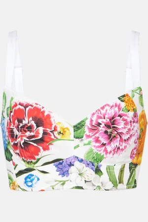 Dolce & Gabbana Top in popeline con stampa floreale