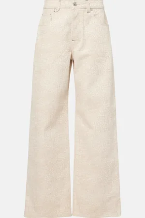 Jacquemus Jeans a gamba larga con stampa