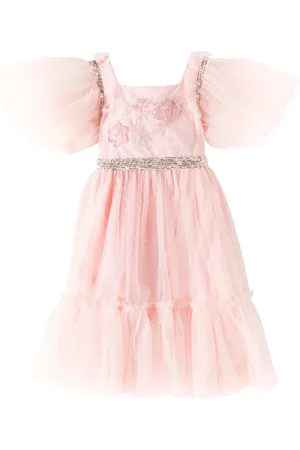 PATACHOU Abito in tulle a pois con paillettes