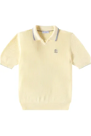 Brunello Cucinelli Pullover stile polo in cotone