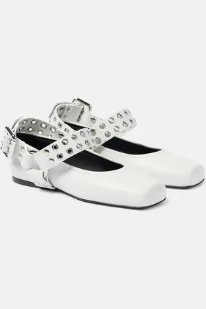Alaïa Alaïa Ballerine in pelle con borchie