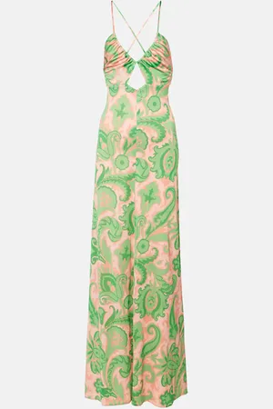 Etro Abito lungo con scollo all’americana