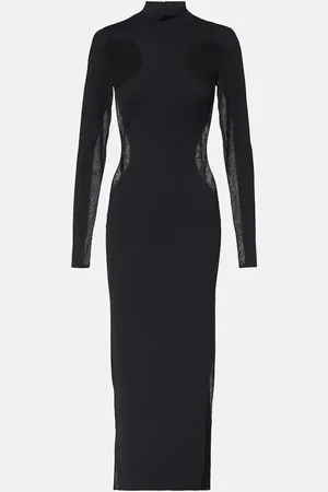 Stella McCartney Abito lungo Miracle in maglia e mesh