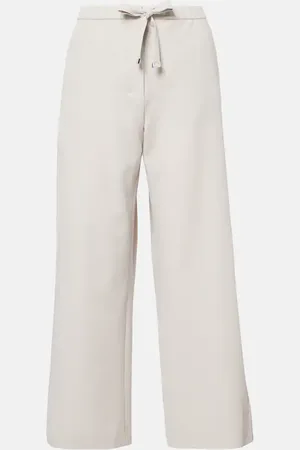 Max Mara Pantaloni Argenta in crêpe di lana vergine