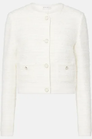 Nina Ricci Cardigan in tweed di misto cotone