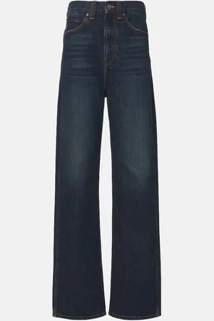 Khaite Jeans Bonnie a vita alta e gamba larga