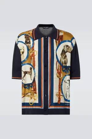 Dolce & Gabbana Camicia bowling in seta e cotone