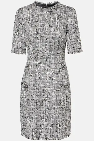 Dolce & Gabbana Abito corto DG in tweed con lamé