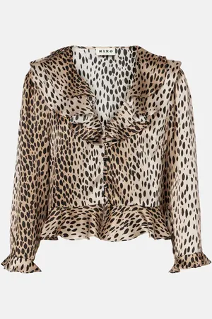 RIXO London Blusa Atlas in seta con stampa