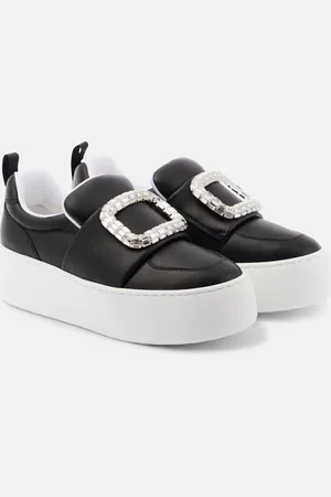 Roger Vivier Sneakers Puffy Choc in pelle con platform