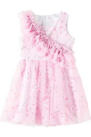 MONNALISA Abito in tulle con stampa floreale