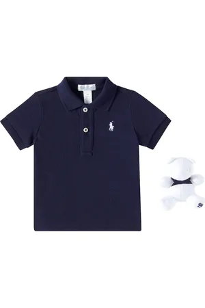 Ralph Lauren Baby - Set di polo e peluche in cotone
