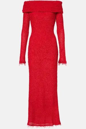 Isabel Marant Abito lungo Ormany in jersey bouclé