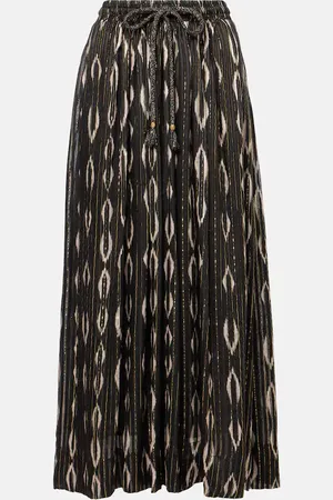 Isabel Marant Gonna midi Samila a pieghe con stampa