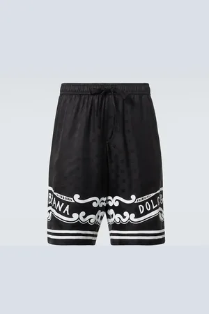 Dolce & Gabbana Bermuda in twill di seta con stampa
