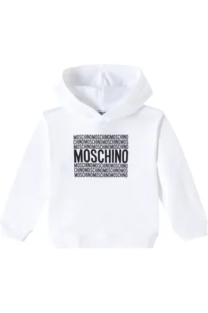 Moschino Felpa in cotone con cappuccio