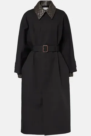 Bottega Veneta Cappotto Intrecciato in misto cotone