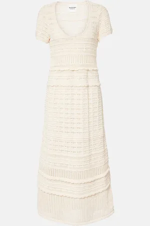 Marant Etoile Abito midi Aurore in maglia di cotone
