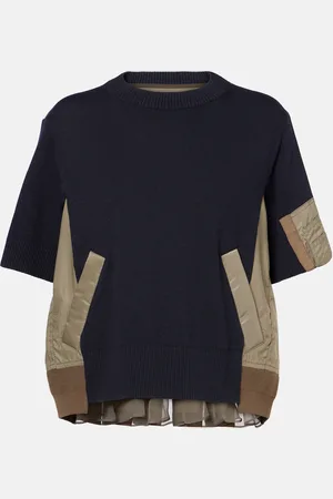 SACAI T-shirt in misto cotone