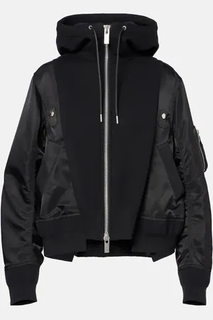 SACAI Felpa in misto cotone con zip