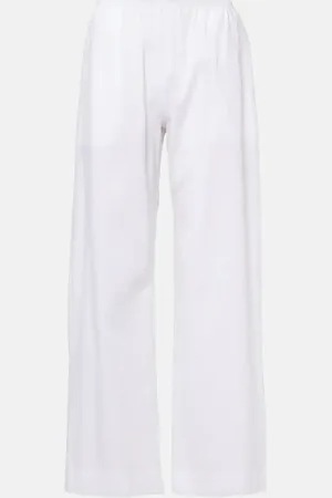 Leset Pantaloni a gamba larga Yoko in cotone